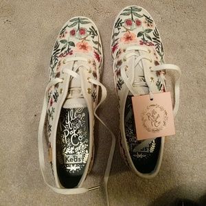 Rifle Paper Co. Floral Embroidered Ked Sneakers